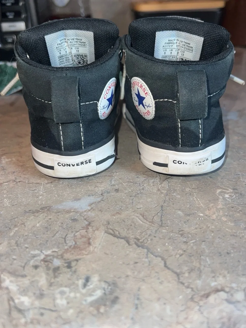 Converse Kids Black & White High-Top Sneakers